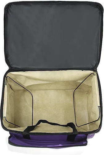 Miniatura 3 de Amplio organizador de arte y manualidades de viaje, bolsa cruzada plegable para artista, bolsa de hombro para dibujo, pintura, bolsa