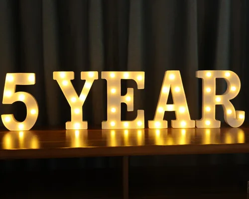 Miniatura 6 de Letras Iluminadas, Luces de Letras LED 26 del Alfabeto, Letra Decorativa Iluminada, Letras de Marquesina LED que Funcionan con Pilas para Fiesta