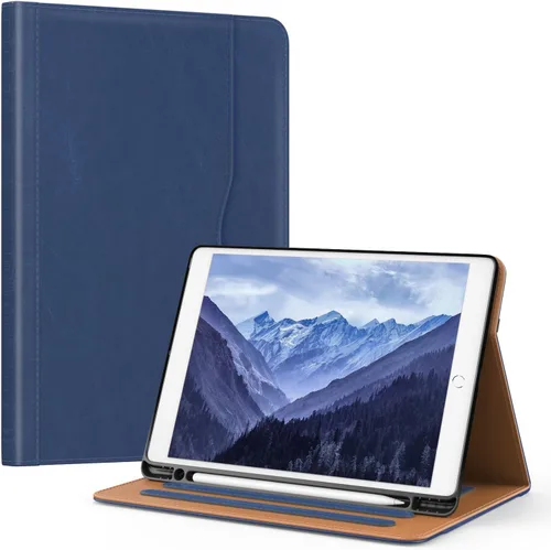 Miniatura 12 de OKP Funda para iPad de 9ª generación 2021/8ª generación 2020/7ª generación 2019 de 10.2 pulgadas, funda con visión multiángulo, cuero PU con soporte