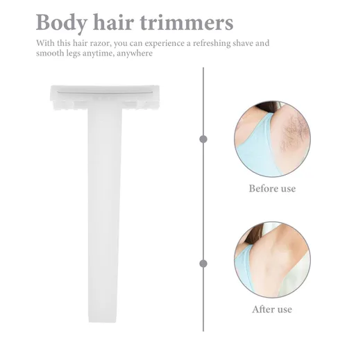 Miniatura 7 de Beaupretty Maquinilla de afeitar desechable para mujer, afeitadora corporal desechable, removedor de pelo manual para mujeres y hombres con piel