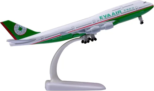 EVA Air Boeing 747 1:300 escala modelo plano para regalo y decoración