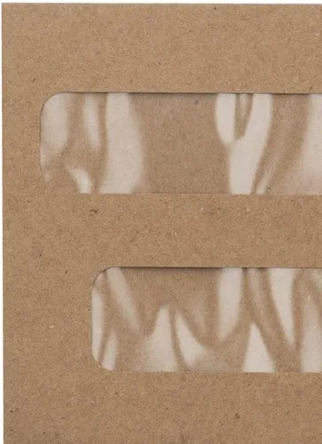 Miniatura 5 de LUXPaper Sobres de factura de doble ventana, despegar y prensar, 4 1/8 pulgadas x 9 1/8 pulgadas, bolsa de comestibles marrón, 70 libras, texto