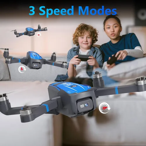 Miniatura 5 de Toladrone TL16 Drones con cámara para adultos 4K, mini dron con motor sin escobillas con cámara para principiantes con modo sin cabeza, control