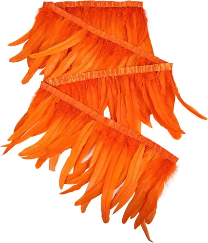 Miniatura 38 de THARAHT 50 piezas de plumas de cola de gallo, naturales, de 12 a 14 pulgadas (30-35 cm) para manualidades, bodas, atado de moscas, plumas para Rosa