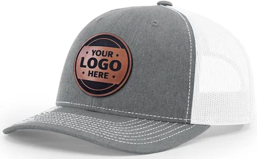 Miniatura 17 de Sombrero de parche de cuero de camionero personalizado grabado con láser