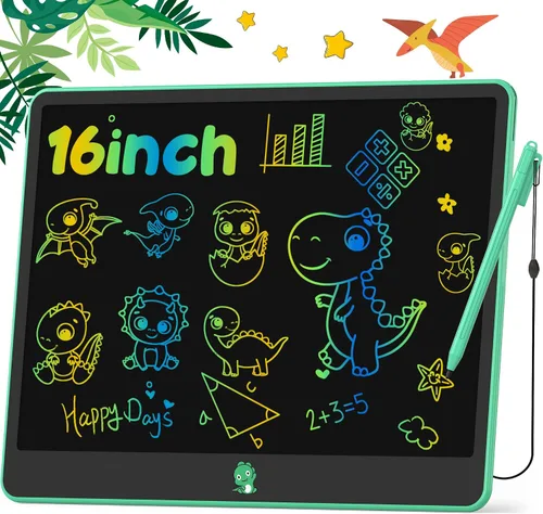 Miniatura 10 de Hockvill Tableta de escritura LCD de 12 pulgadas, juguetes para niños y niñas, almohadilla de dibujo para niños de 3, 4, 5, 6, 7 años, tablero