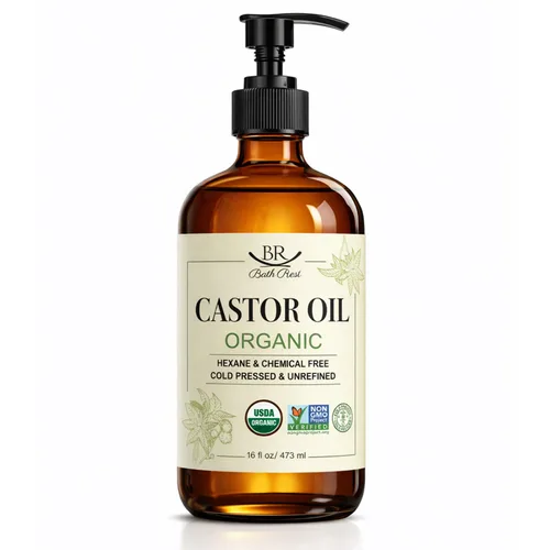 Miniatura 8 de Aceite de ricino orgánico 100% puro aceite natural para el crecimiento del cabello, aceite de ricino para piel, pestañas, uñas, cara, pestañas