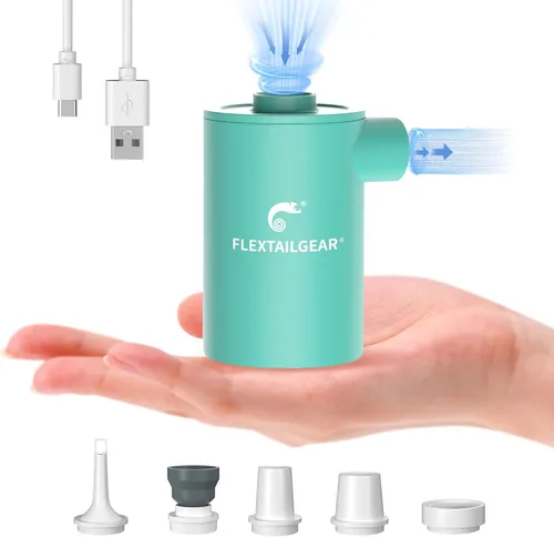Miniatura 12 de FLEXTAILGEAR MAX Pump 2020 - Bomba de aire portátil con batería de 3600 mAh, bomba de aire recargable por USB, inflado y desinflado rápido