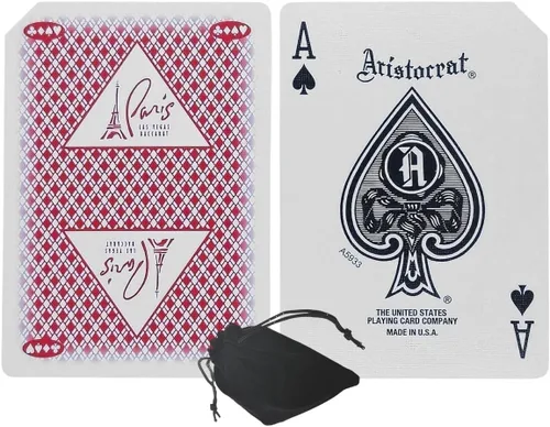 Miniatura 35 de Cyber-Deals Authentic Las Vegas Casino Table-Played Playing Cards – 52 Cards Each, No Jokers – Variety of Casinos & Colors Aliante - White/Blue