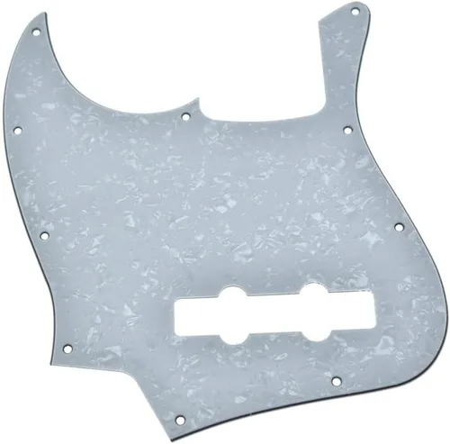 Miniatura 7 de KAISH Lefty 4 cuerdas J Bass estilo Golpeador zurdo Bass Pick Guard Scrach Plate para USA/México Jazz J Bass Negro 3 capas
