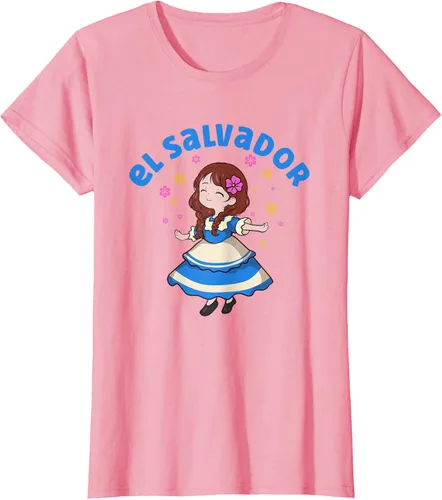 Miniatura 10 de Camiseta de mujer hispana con bandera salvadoreña de El Salvador Orgullosa, Negro