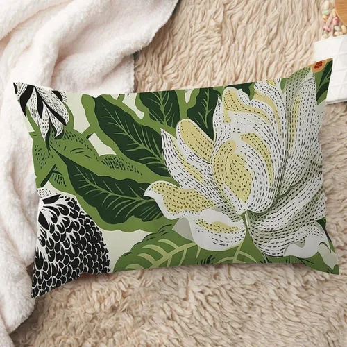Miniatura 14 de ArogGeld Fundas de cojín de estilo chinoiserie, diseño de flores y pájaros, color rosa rubor, diseño de animales de pavo real, jardín asiático