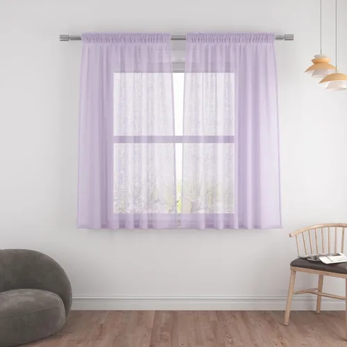 Miniatura 47 de UPOPO Paneles de Cortina Beige Pequeños Cortinas Transparentes de Gasa de 16 Pulgadas de Largo Cortinas de Cocina de Voile con Textura de Lino