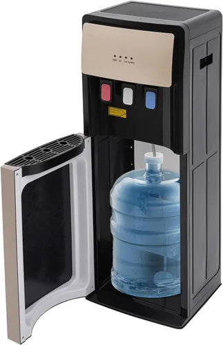 Dispensador de enfriador de agua de carga inferior, 3 ajustes de temperatura, agua caliente, fría y de habitación, con protección contra