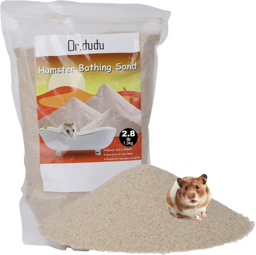 Miniatura 9 de DR.DUDU Arena de baño para hámster, 6.6 libras, libre de polvo, arena del desierto o arena para orinal para hámster, chinchillas, jerbo, hámsters