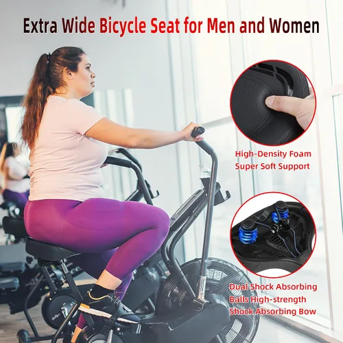 Miniatura 4 de Asiento de bicicleta de gran tamaño para bicicleta Peloton y bicicleta +, repuesto de sillín de bicicleta ancho compatible con bicicletas