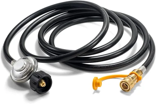 Adaptador de manguera de propano de 12 pies F271803 con regulador de reemplazo para Mr Heater Big Buddy Heater y la mayoría de parrillas de gas,