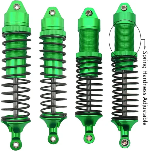 Miniatura 4 de RCAWD 4 amortiguadores de aleación, delanteros y traseros, compatibles con ARRMA 3S BLX, amortiguador y amortiguador para Arrma New, Old, Big Rock