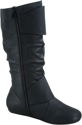 Miniatura 2 de FZ-Fits Bota de media pantorrilla con hebilla lateral y cierre de cremallera lateral para mujer