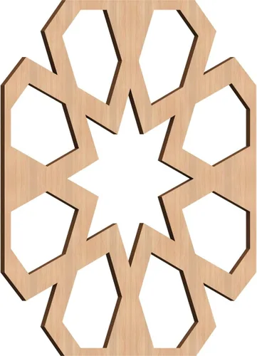 Miniatura 48 de Jackson Decorative Fretwork Wood Wall Panels, Large, 23 3/8" W x 23 3/8" H x 1/4" T, Cherry
