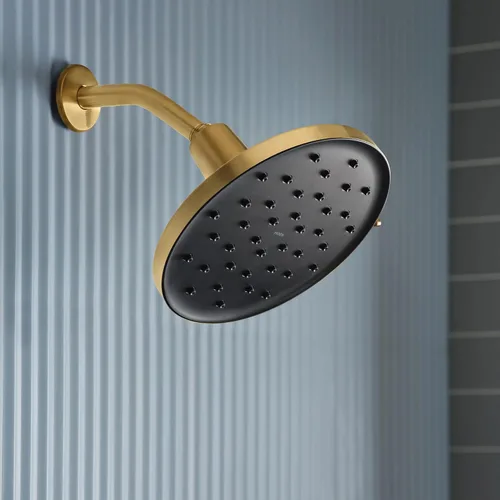 Miniatura 12 de Moen Verso Oro Cepillado Cabezal de Ducha Ajustable de 9 Pulgadas de Diámetro, 220R3BG
