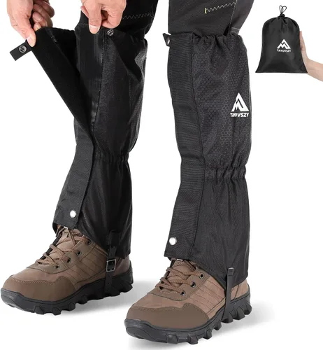 Polainas para senderismo – Polainas impermeables y transpirables para mujeres y hombres, polainas ligeras ajustables para zapatos para caza,