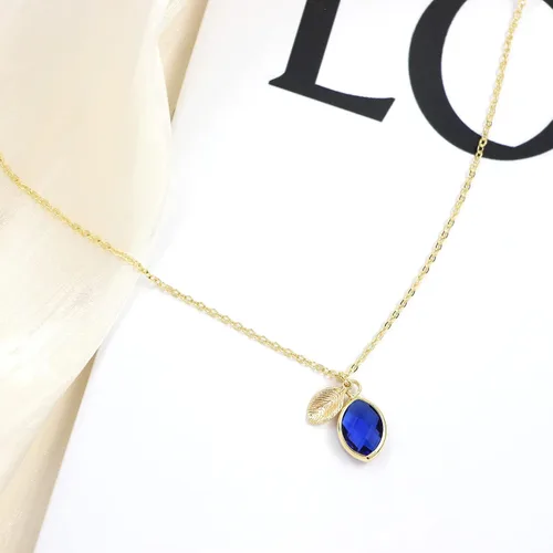 Miniatura 5 de Me&Hz Initial Birthstone Necklace for Women 14K Gold Filled Small Initial Necklace Crystal Birthstone Pendant Necklace for Girls Teens Mom Dainty