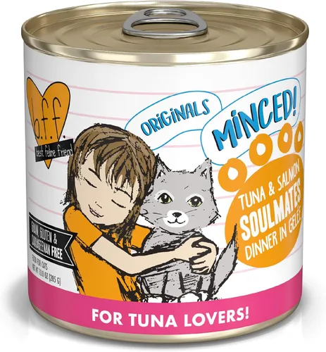 Miniatura 18 de Weruva BFF - Comida húmeda natural picada para gatos, atún y tilapia en pareja en gelatina, lata de 3 oz, paquete de 24