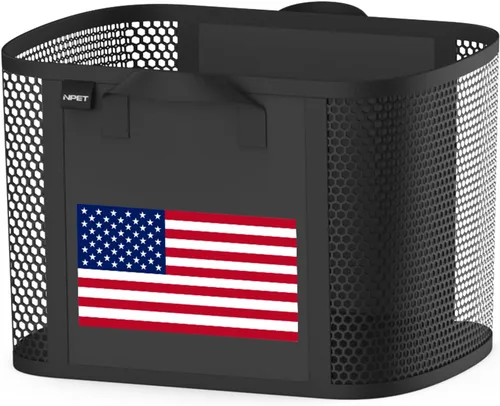 NPET Cesta de lavandería plegable de 27 litros con material impermeable de PEVA, bolsa de almacenamiento para ropa, dormitorio y hogar Bandera de