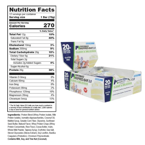 Miniatura 3 de Performance Inspired Nutrición - Caja mixta de 12 barras de proteína 2.0