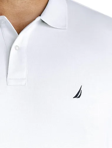 Miniatura 2 de Nautica Polo de algodón suave liso de manga corta para hombre