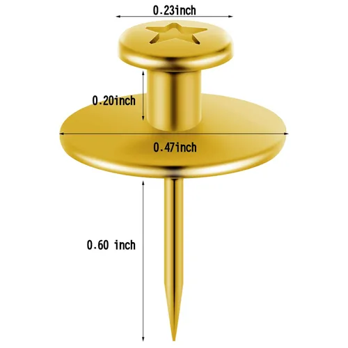 Miniatura 2 de Ganchos de pared para colgar fotos, ganchos de pared de doble cabeza, ganchos para colgar fotos, clavos, ganchos pequeños para colgar fotos, Oro