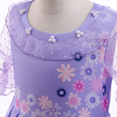 Miniatura 3 de Rabtero Vestido Mirabel para niña con bolsa, vestido Isabela de Encanto de princesa elegante para niñas