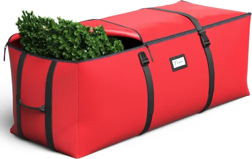 Bolsa de almacenamiento para árbol de Navidad de 7.5 pies, se adapta a árboles de Navidad artificiales de hasta 7.5 pies, con doble cremallera y