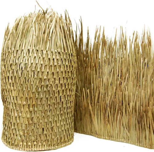 FOREVER BAMBOO Camino de techo de paja mexicana, rollo de hierba ciega de pato, cabaña Tiki Hut Thatch Duck Barco, persianas de paja palapa para