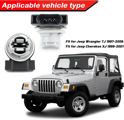 Miniatura 2 de Juego de enchufes para señales de giro y luces de estacionamiento delanteras para Jeep Wrangler TJ y Unlimited 1997-2006, Cherokee XJ 1999-2001