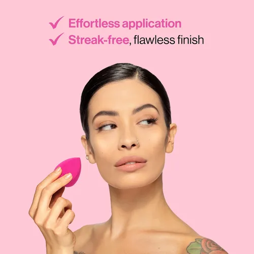 Miniatura 5 de wet n wild Esponja de Maquillaje - Baja Absorción de Producto para Aplicación Sin Rayas, Mezcla Sin Esfuerzo para un Acabado Suave de Aspecto Rosa