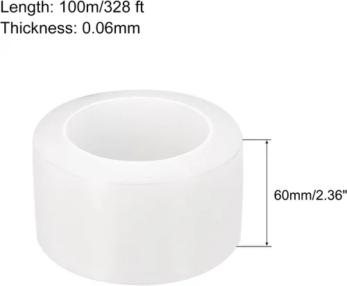 Miniatura 2 de MECCANIXITY Película protectora extraíble, 2.36 pulgadas x 328 pies, rollo de película protectora contra arañazos para muebles, electrodomésticos