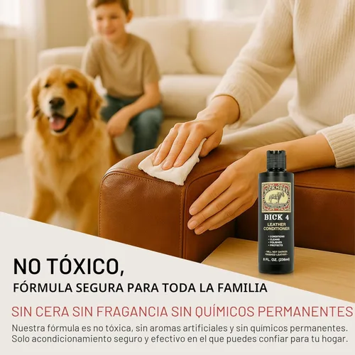 Miniatura 6 de Bick 4 Acondicionador de Cuero y Limpiador de Cuero 2 oz - No Oscurecerá el Cuero - Seguro para Ropa de Cuero, Muebles, Chaquetas, Zapatos
