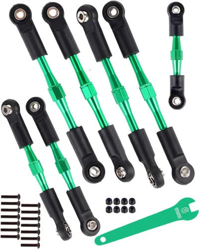 Tensores de aluminio Camber Links Upgrades Part para 1/10 Slash 2WD/Stampede 2WD/Rustler 2WD/Bandit 2WD, tensores de aleación Camber Links Hops Up,