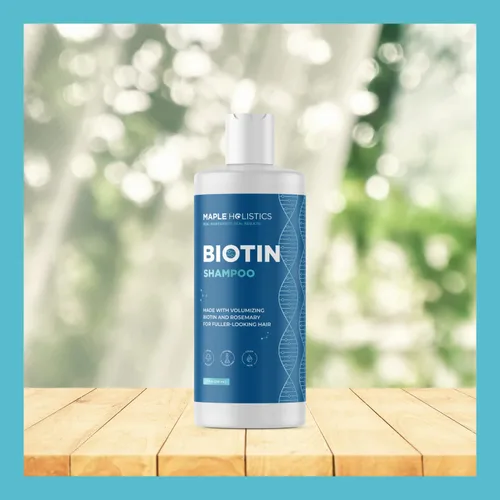 Miniatura 9 de Champú de biotina sin sulfato y suero para el crecimiento del cabello, champú y suero vegano espesante con aceites de ricino y romero para cabello