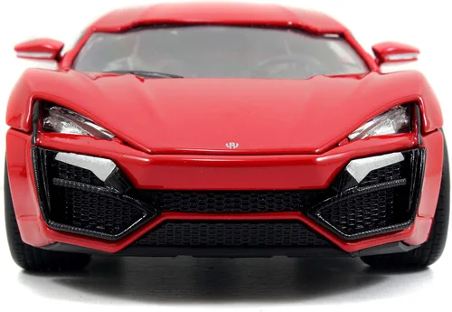 Miniatura 4 de Auto deportivo rojo Lykan Hypersport (escala 1:24) de la película Fast & Furious, de Jada Toys
