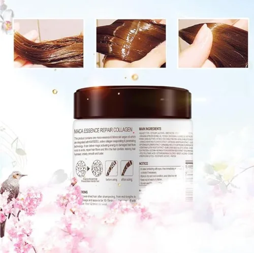 Miniatura 2 de Reparación profunda acondicionador aceite de argán colágeno mascarilla para el cabello Esencia para el cabello con colágeno seco dañado para todo