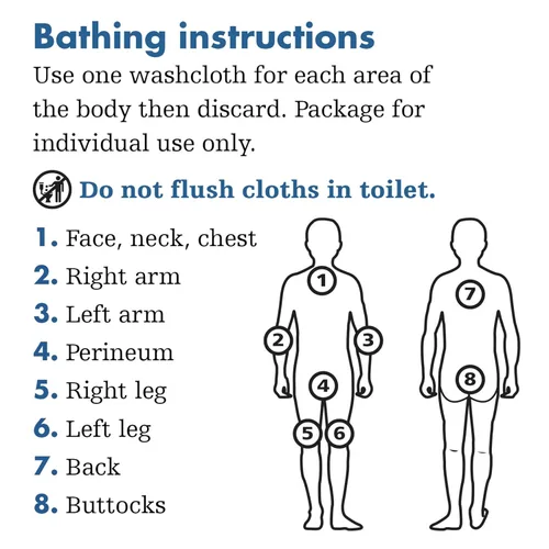 Miniatura 9 de Essential - Toallitas limpiadoras de baño, 1 paquete, 8 paños - Sin enjuague, sin fragancia, ultra suaves y gruesas