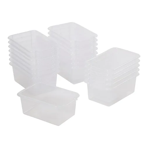 Miniatura 16 de ECR4Kids Cubo de almacenamiento frontal con cucharada, organización multiusos, surtido, 20 piezas
