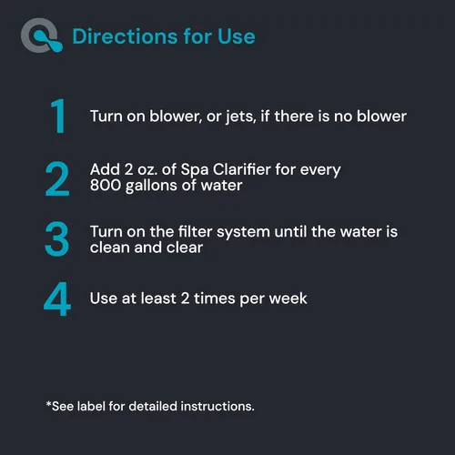 Miniatura 4 de Clarificador de spa y clarificador de bañera de hidromasaje para tratamiento de agua turbia de acción rápida, el clarificador de spa ama a