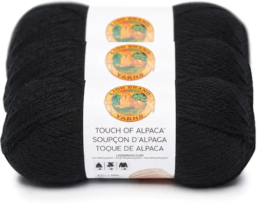 Miniatura 33 de Lion Brand Yarn (1 madeja) Hilo Touch of Alpaca, Carmesí