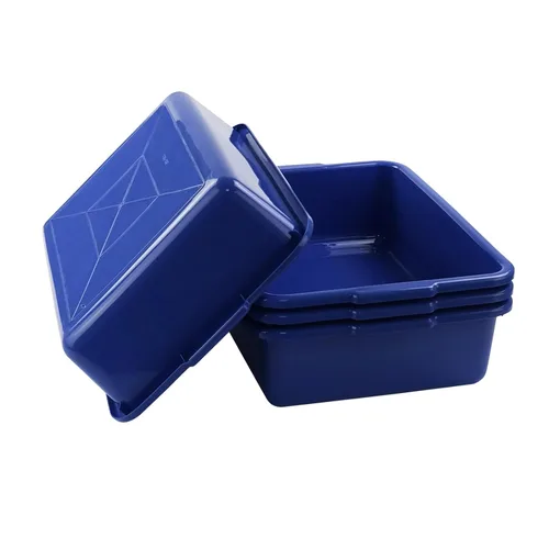 Miniatura 7 de Xyskin Juego de 4 Cajas de Almacenamiento Comerciales para Autobús/Cajas de Almacenaje, Caja de Almacenamiento de Plástico Apilable de Utilidad