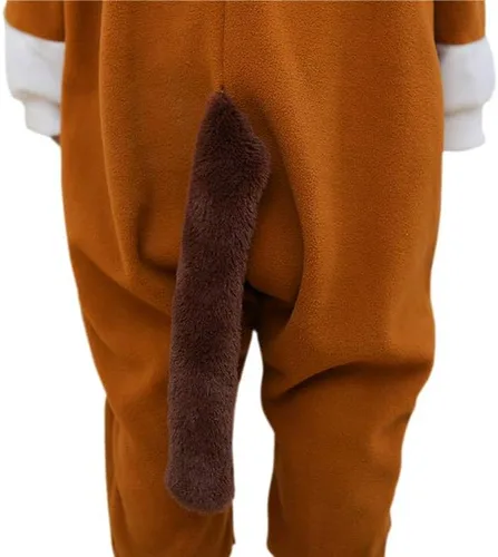 Miniatura 5 de Pijama unisex de una pieza para niños, disfraz de animal para cosplay de Navidad, Halloween