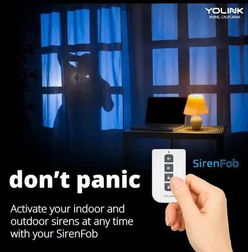 Miniatura 8 de Alarma de sirena inteligente, alarma de seguridad inalámbrica para el hogar con alertas audibles de 110 dB, control remoto, compatible con Alexa